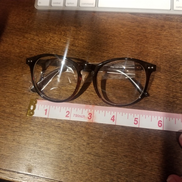 ⚡Oversized Round Glasses Brown - Picture 3 of 3